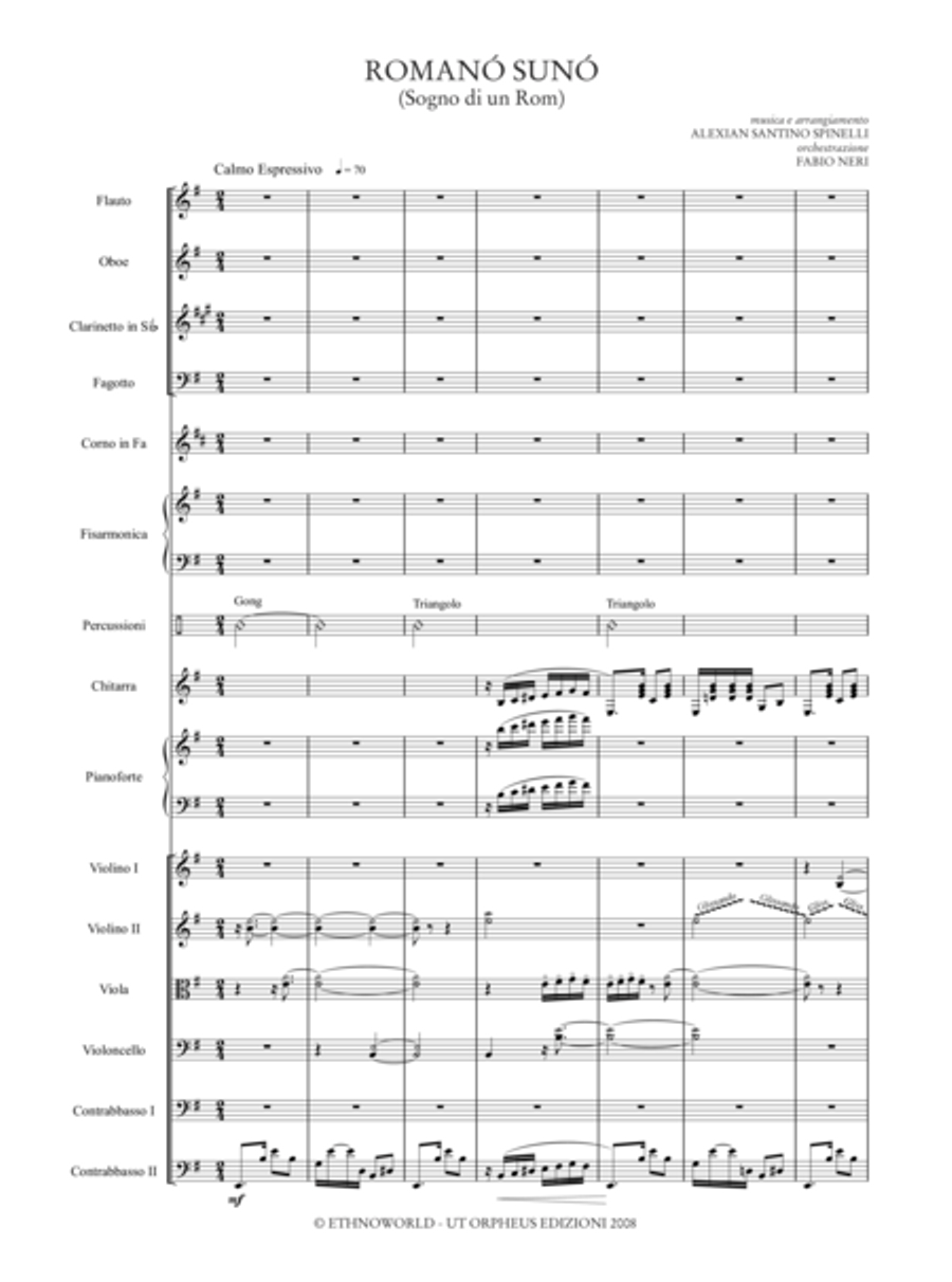 Romanó Drom (Romany Caravan) for Accordion, Voice and Orchestra Orchestra scores gallery preview page 58