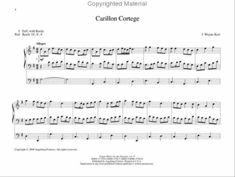 Organ Music For The Seasons, Volume 4 Organ scores gallery preview page 2
