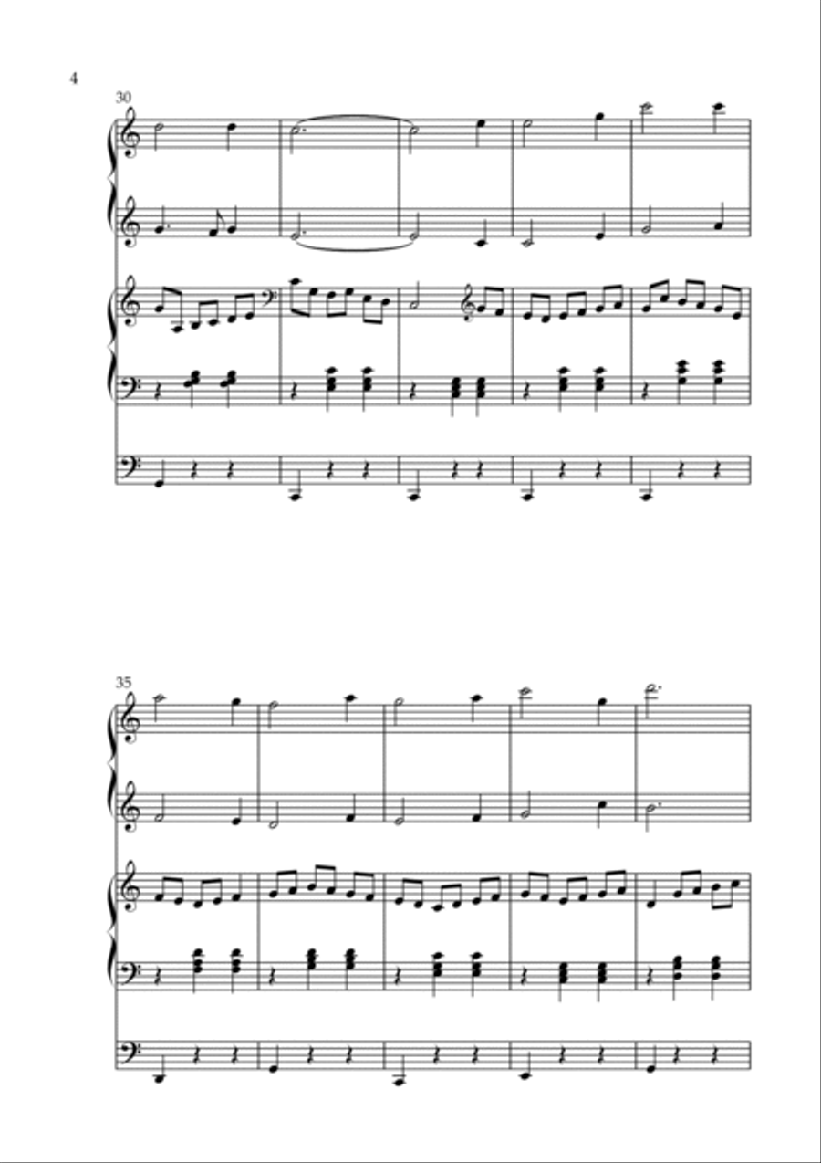 Tornedalssången, Op. 257 (Organ Duet) by Vidas Pinkevicius Organ Solo scores gallery preview page 4