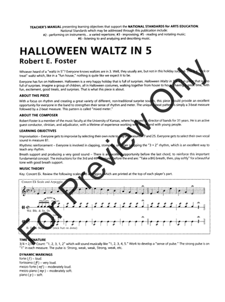 Halloween Waltz In Five - Full Score
