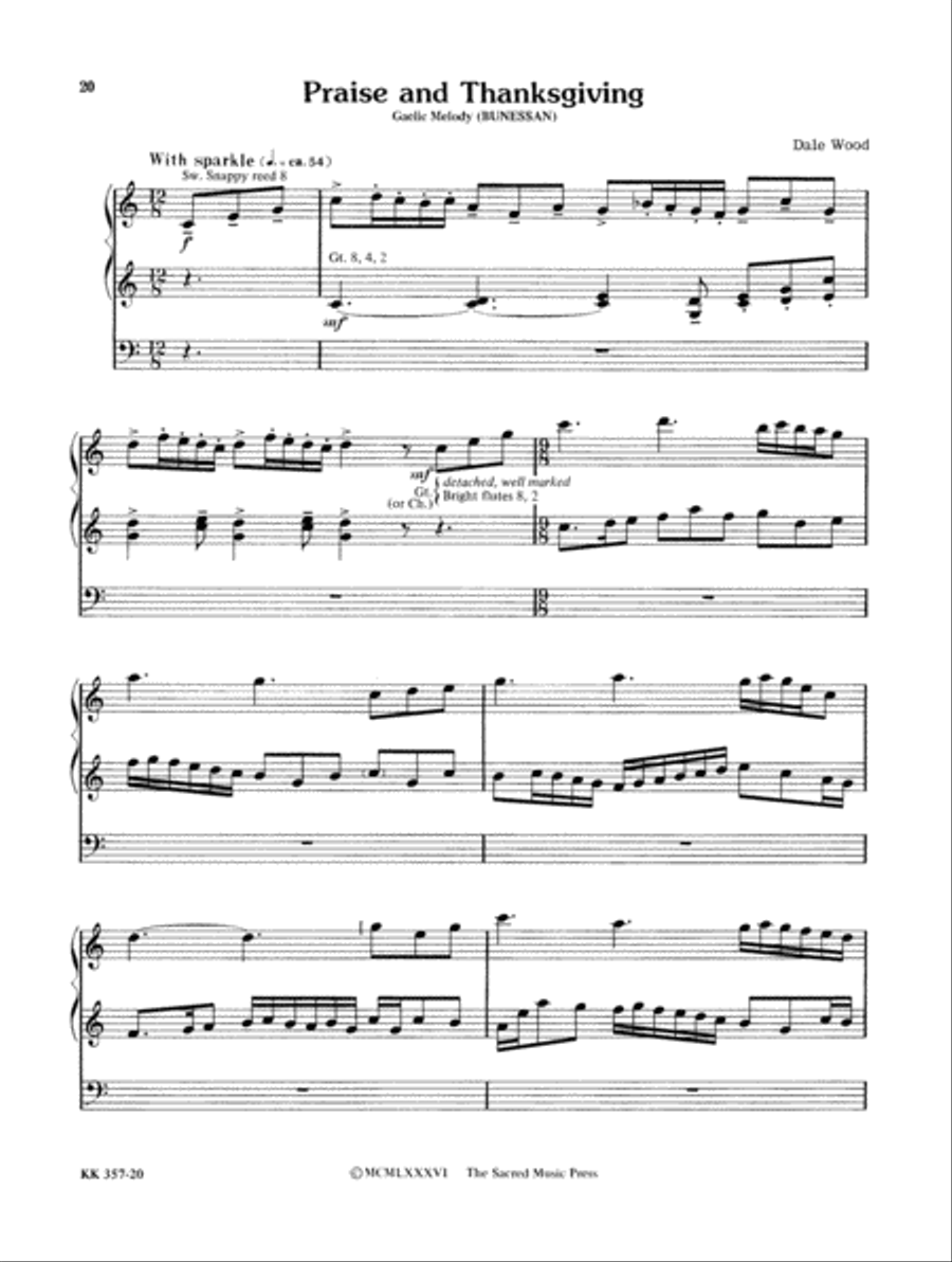 Wood Works for Organ, Book 1 Organ Solo scores gallery preview page 14