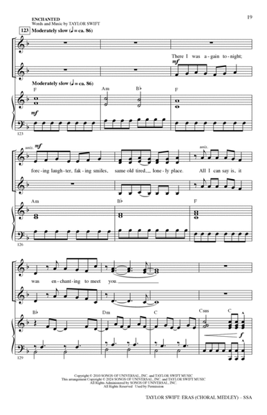 Taylor Swift: Eras (Choral Medley) (arr. Mark Brymer)