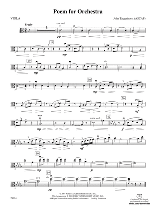 Poem for Orchestra: Viola