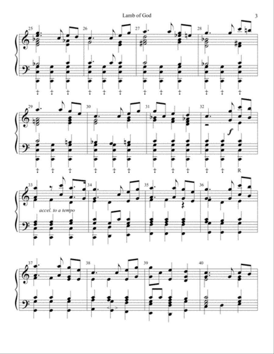 Lamb Of God Lamb Of God Handbell Choir scores gallery preview page 3