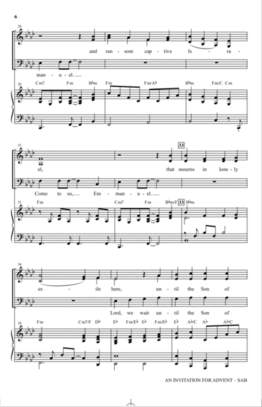 An Invitation For Advent An Invitation For Advent 3-Part scores gallery preview page 4