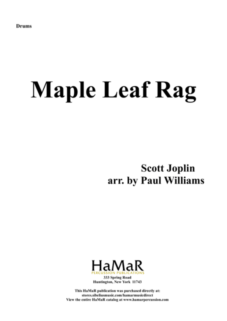 Maple Leaf Rag Maple Leaf Rag Drum Set scores gallery preview page 1