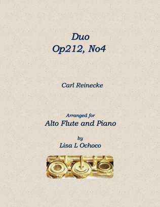 Duo Op212, No4 for Alto Flute and Piano