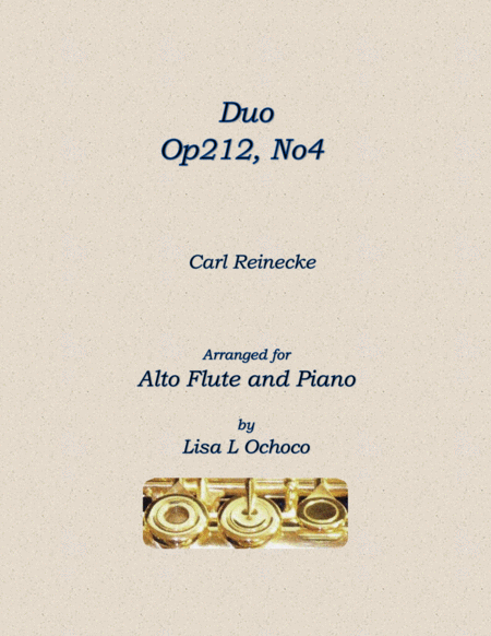 Duo Op212, No4 for Alto Flute and Piano image number null