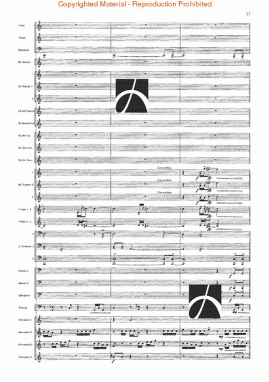 Spartacus Spartacus Concert Band scores gallery preview page 38
