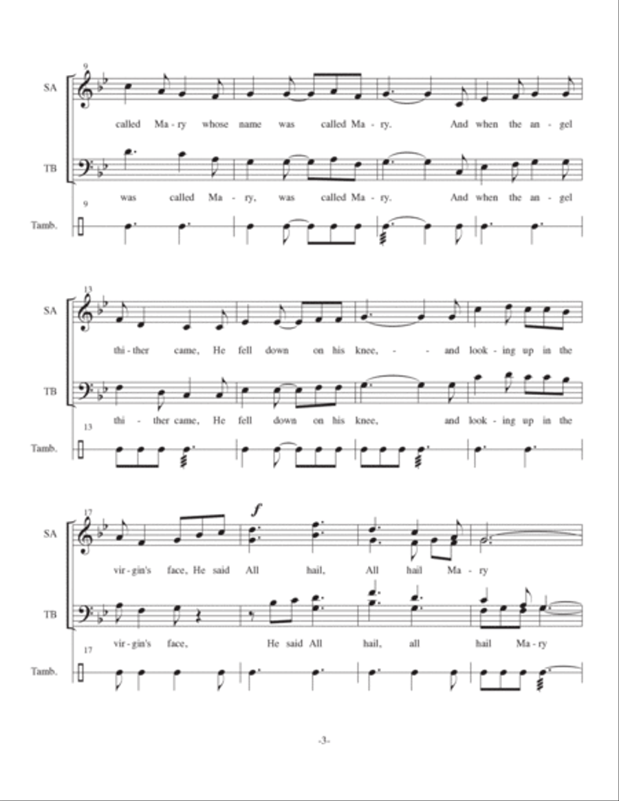 The Angel Gabriel The Angel Gabriel 4-Part scores gallery preview page 3