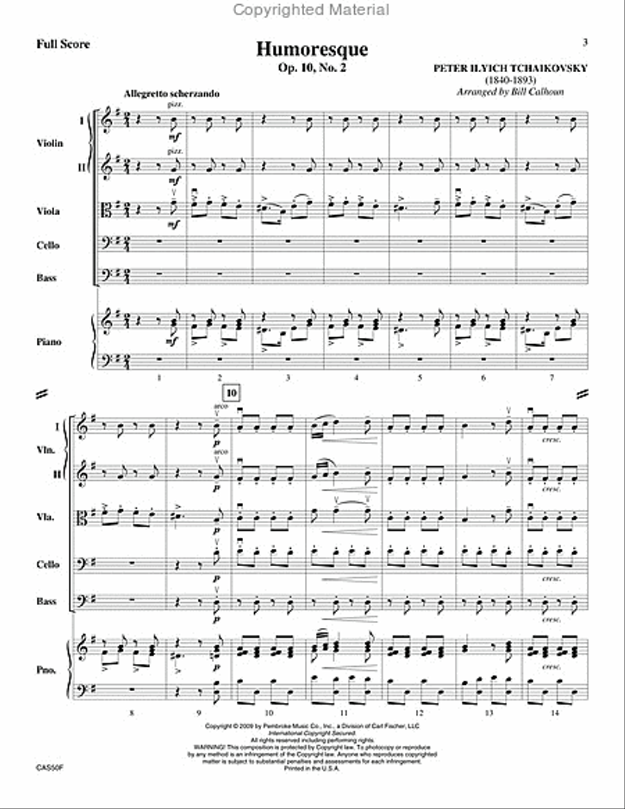 Humoresque String Orchestra scores gallery preview page 2