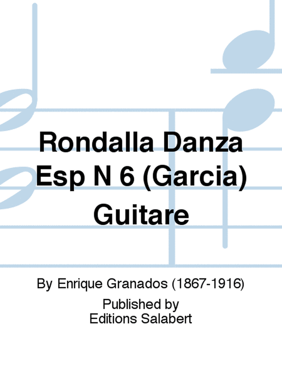 Rondalla Danza Esp N 6 (Garcia) Guitare
