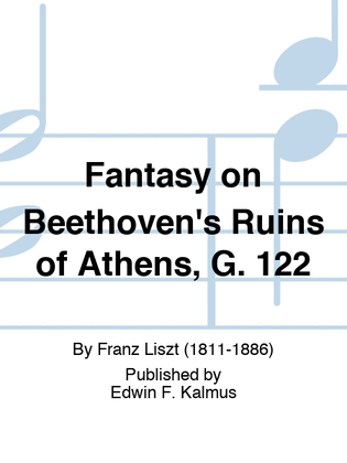 Book cover for Fantasy on Beethoven's Ruins of Athens, G. 122