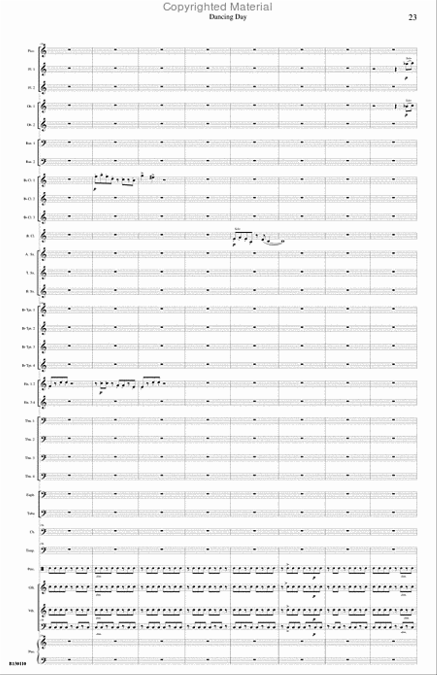 Dancing Day Concert Band scores gallery preview page 24