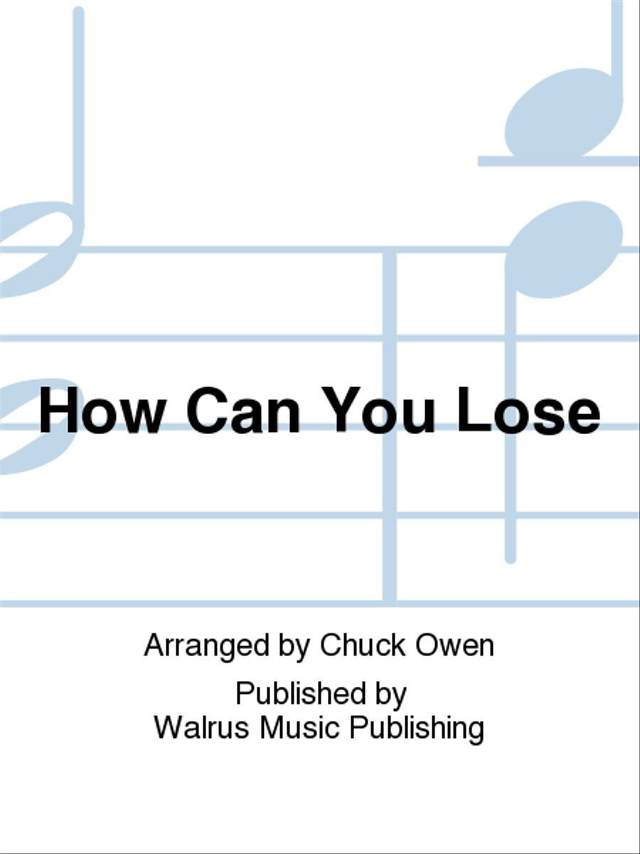 How Can You Lose Big Band scores gallery preview page 1