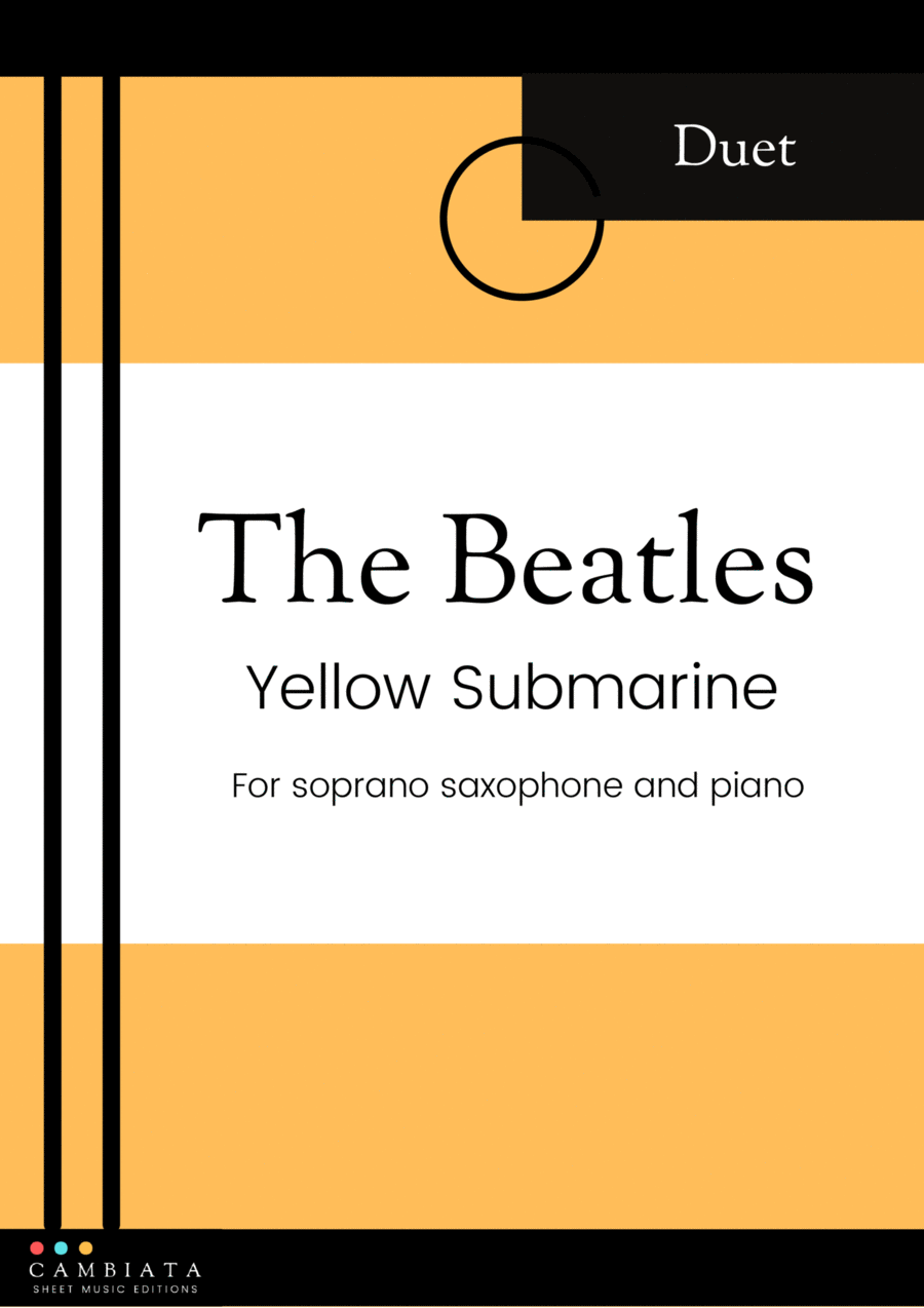 Yellow Submarine Soprano Saxophone scores gallery preview page 1