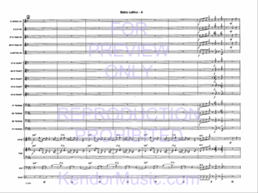 Bistro Latino (Full Score) Jazz Ensemble scores gallery preview page 6