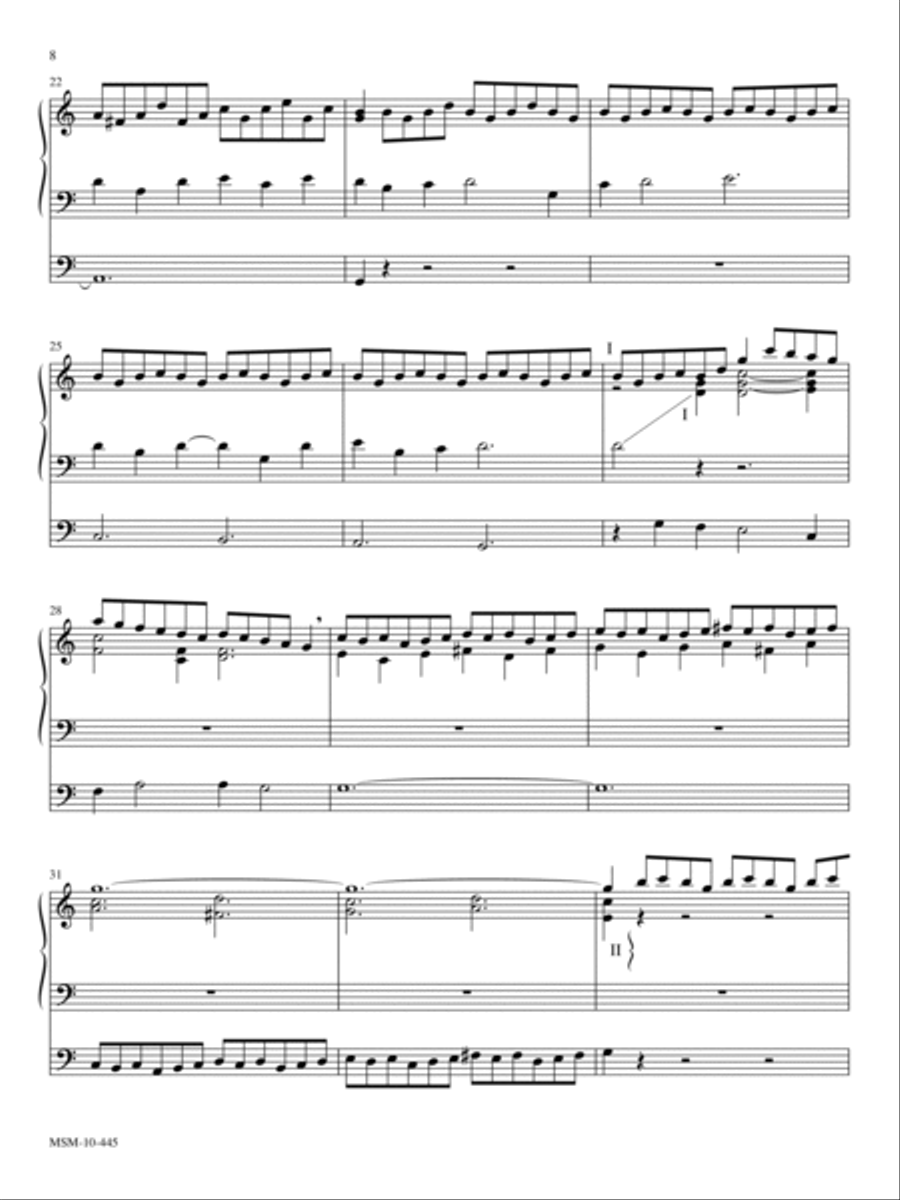 Toccata on Christ the Lord Is Risen Today/Jesus Christ Is Risen Today Organ scores gallery preview page 3