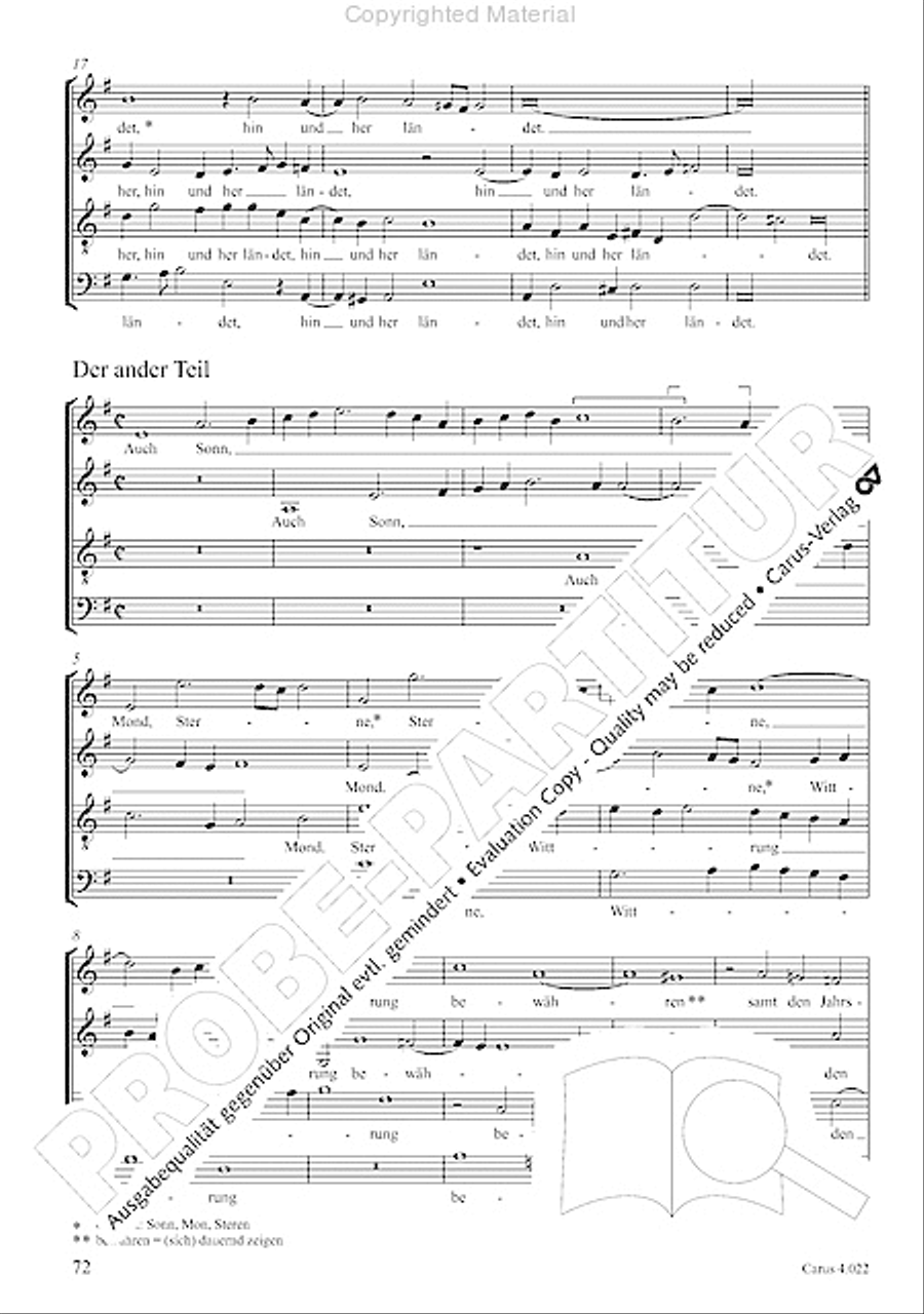 Deutsche Spruche von Leben und Tod 4-Part scores gallery preview page 5