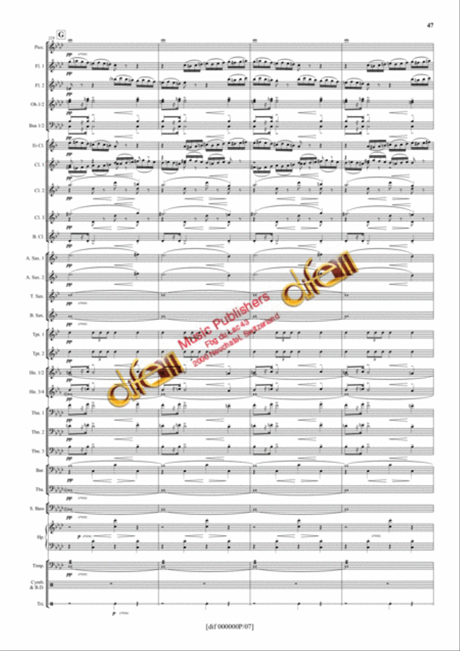 La Moldau Concert Band scores gallery preview page 46