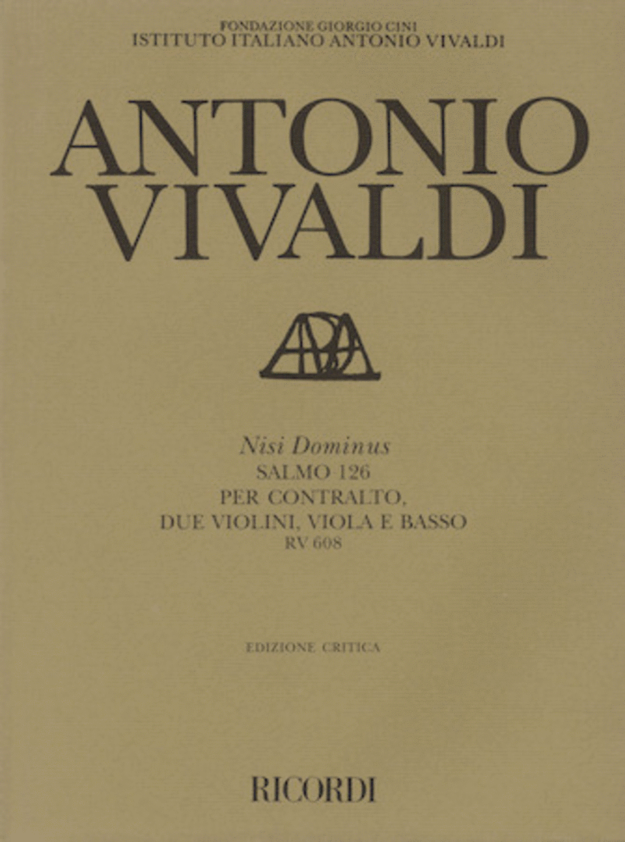 Antonio Vivaldi – Nisi Dominus Bass Voice scores gallery preview page 1