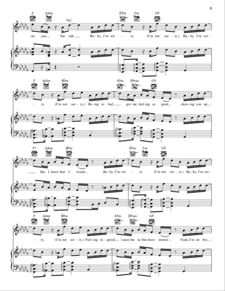 Sorry Not Sorry Sorry Not Sorry A Cappella scores gallery preview page 3