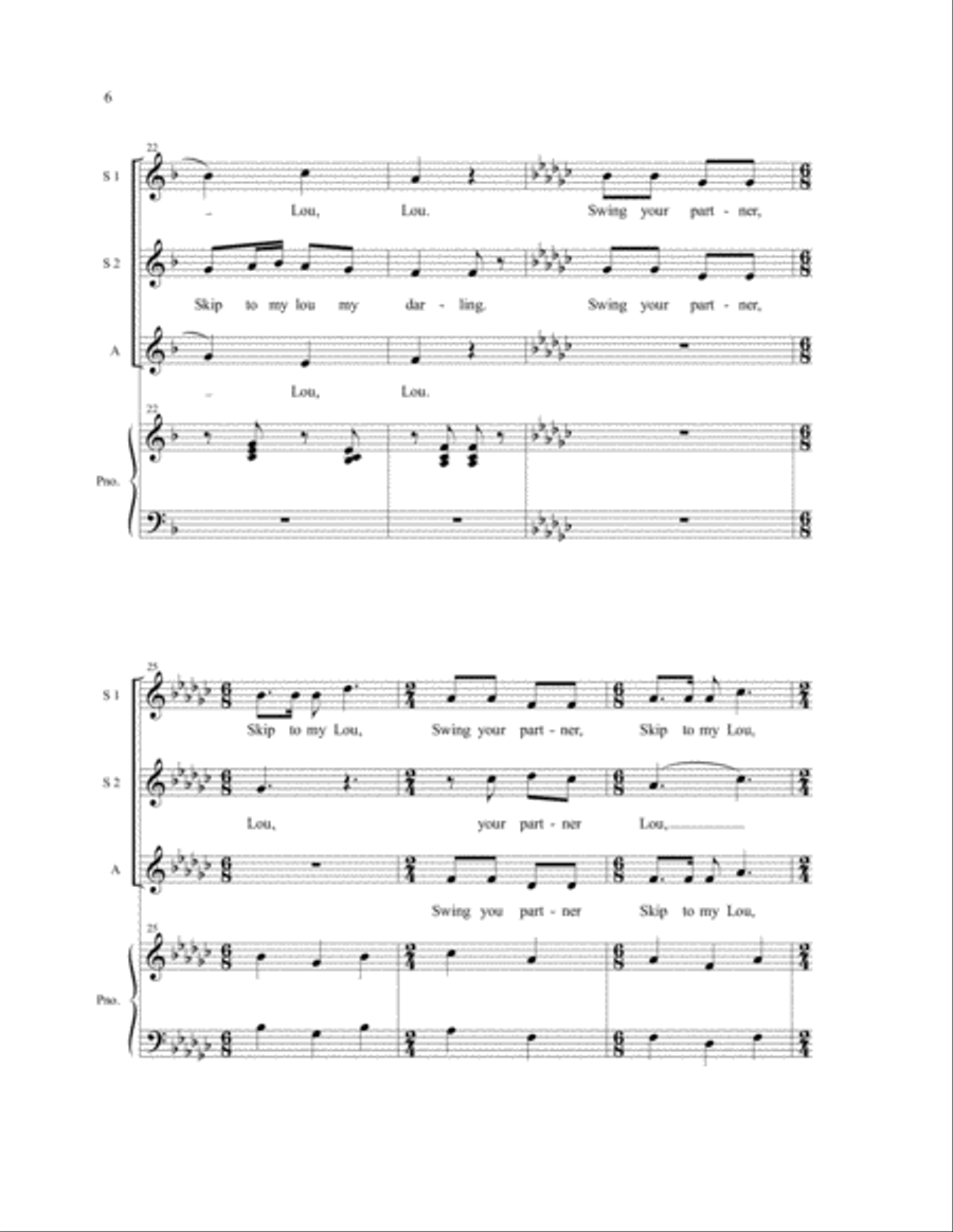 Skip to My Lou SSA scores gallery preview page 5