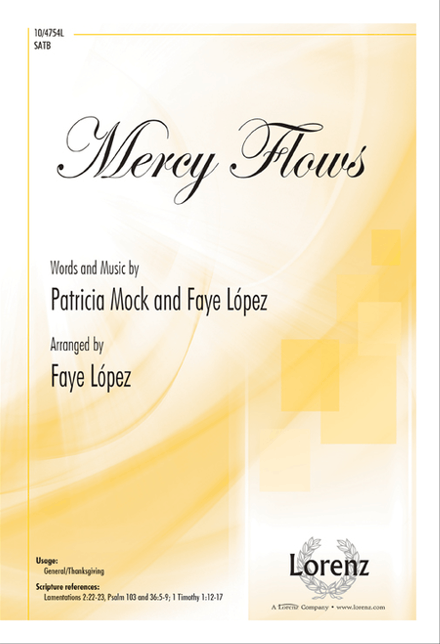 Mercy Flows 4-Part scores gallery preview page 1