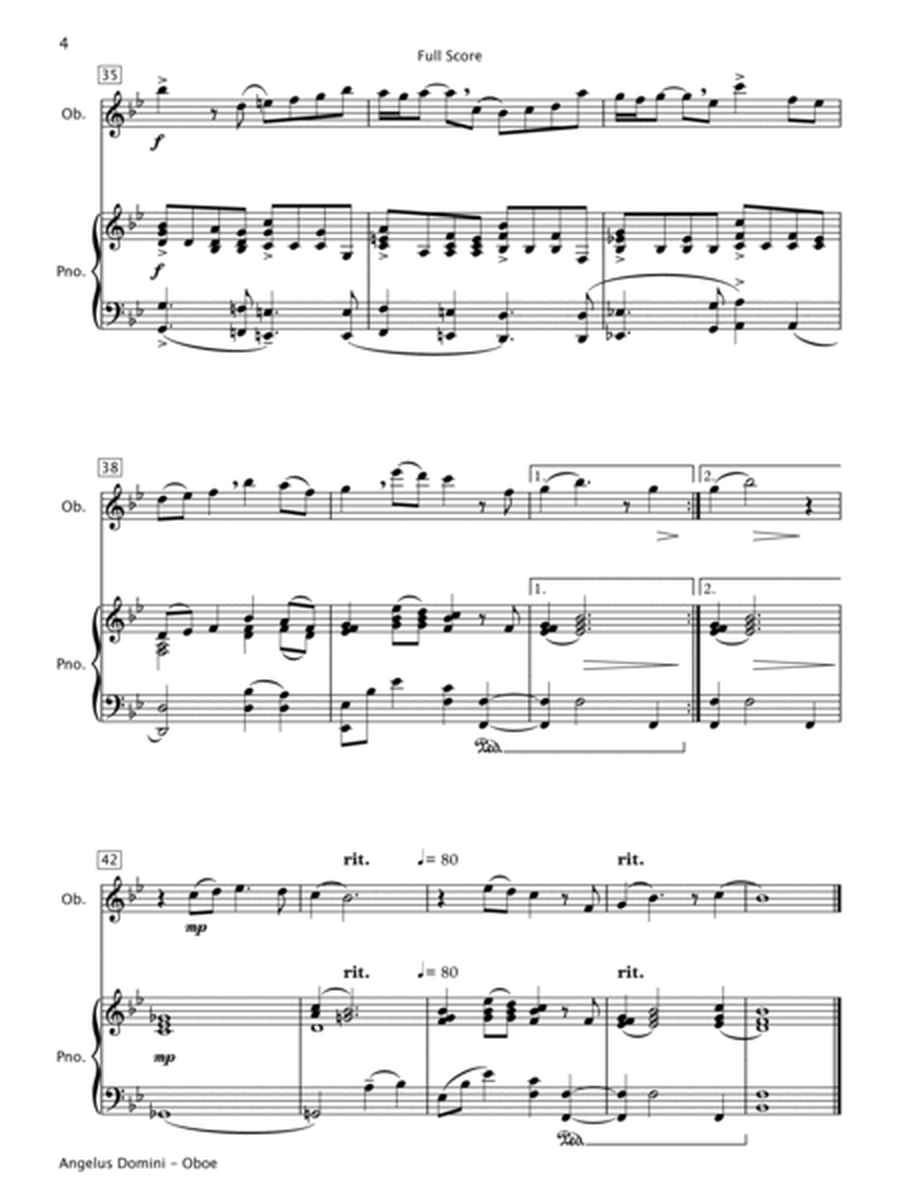 Angelus Domini (Oboe & Piano) image number null