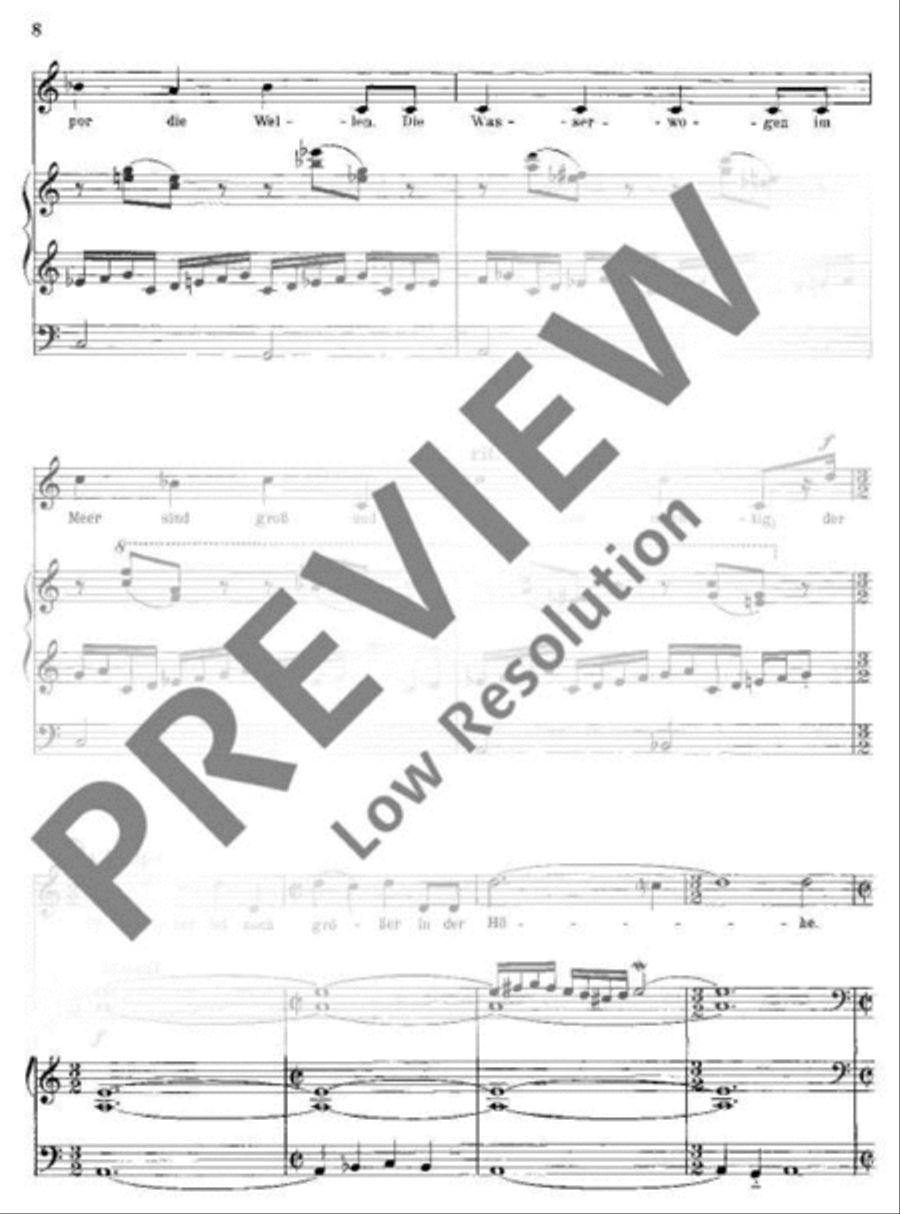 Der 93. Psalm Unison Choir scores gallery preview page 9