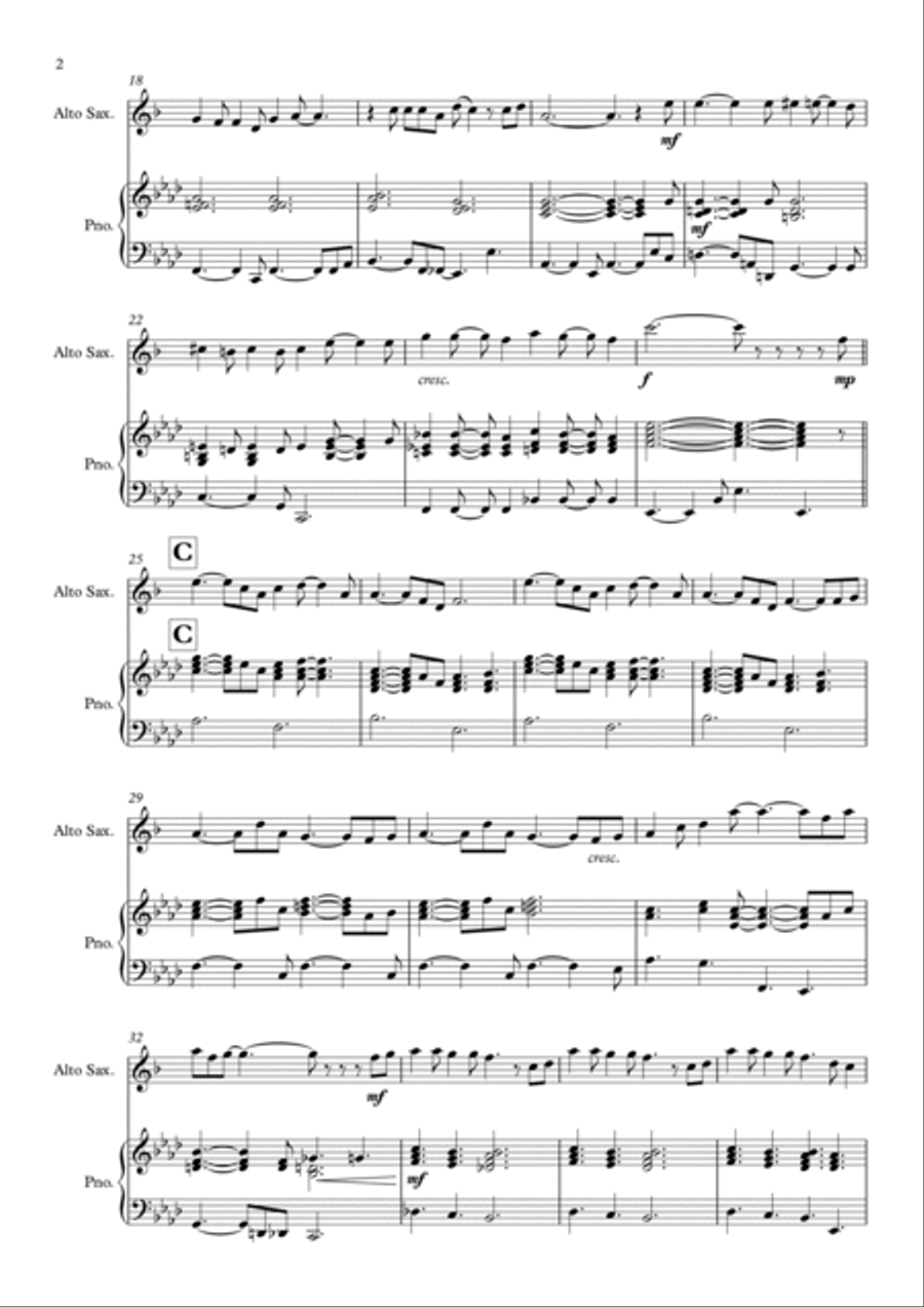 Saving All My Love For You Alto Saxophone scores gallery preview page 2