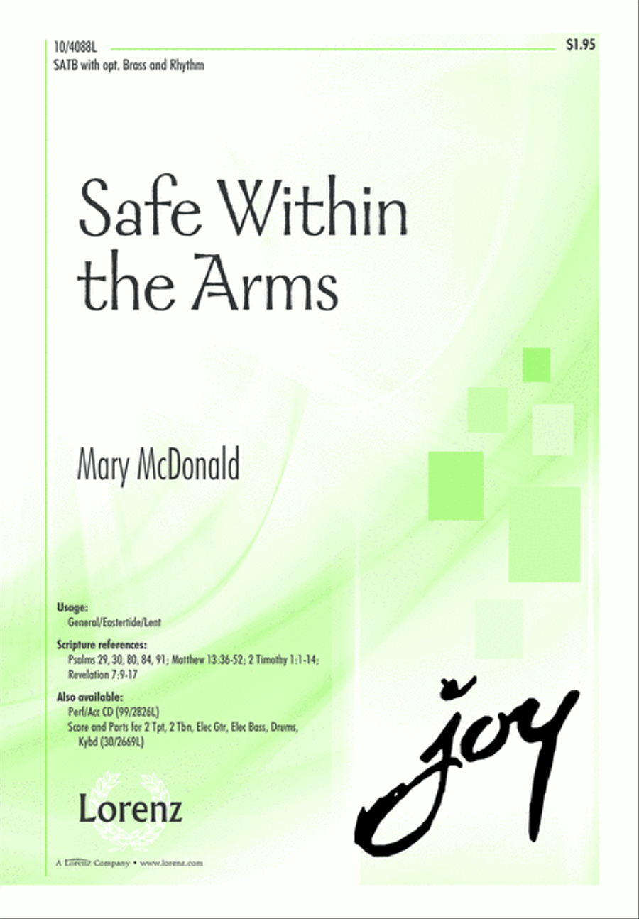 Safe Within the Arms 4-Part scores gallery preview page 1
