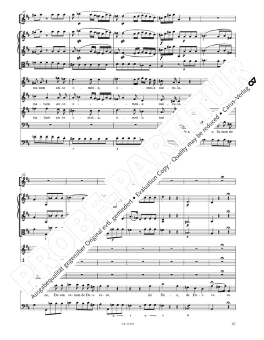 Creation Mass in A-major after Joseph Haydn (Schopfungsmesse in A nach Joseph Haydn) 4-Part scores gallery preview page 42