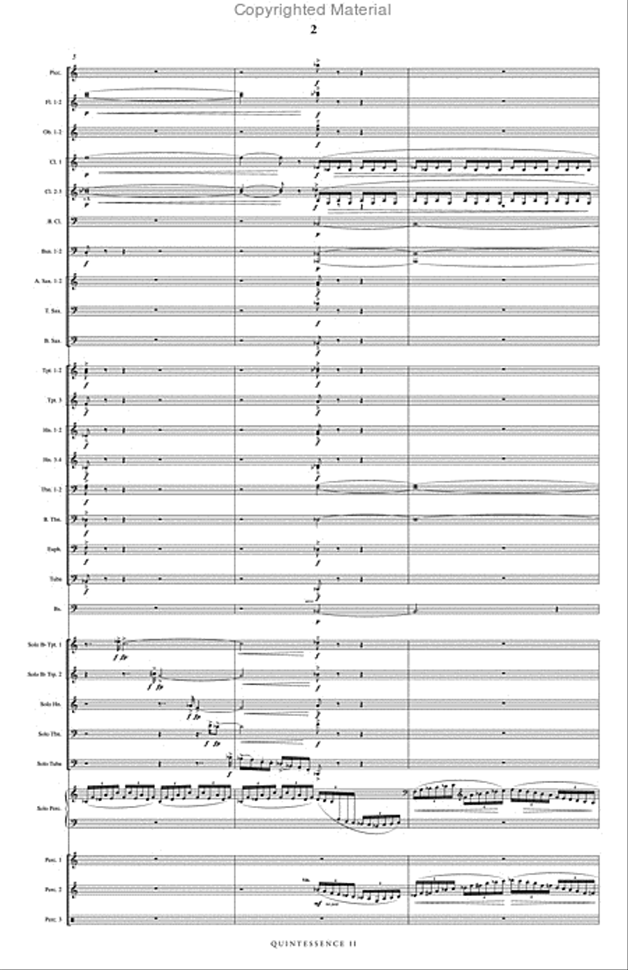Quintessence II Concert Band scores gallery preview page 3