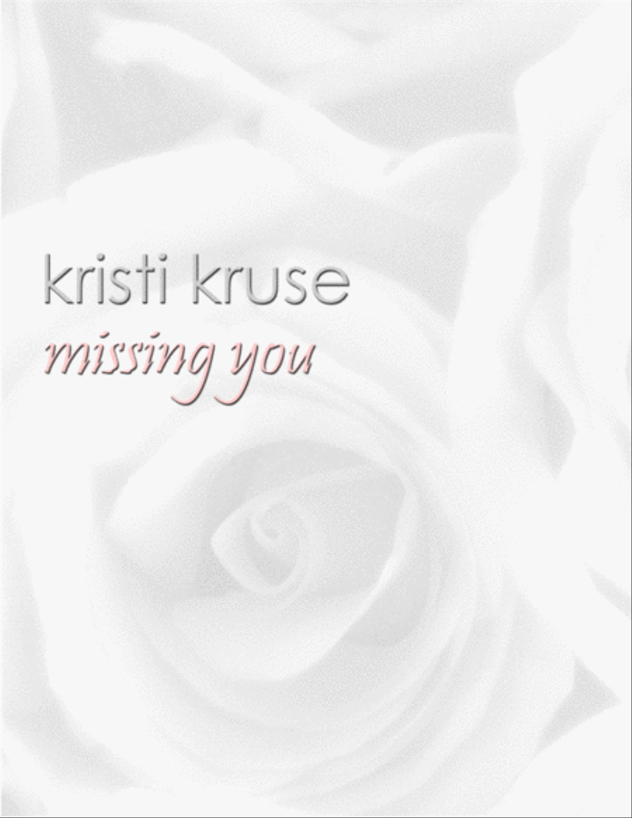 Missing You Piano Solo scores gallery preview page 1