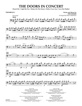 The Doors in Concert (arr. Paul Murtha) - Trombone 2
