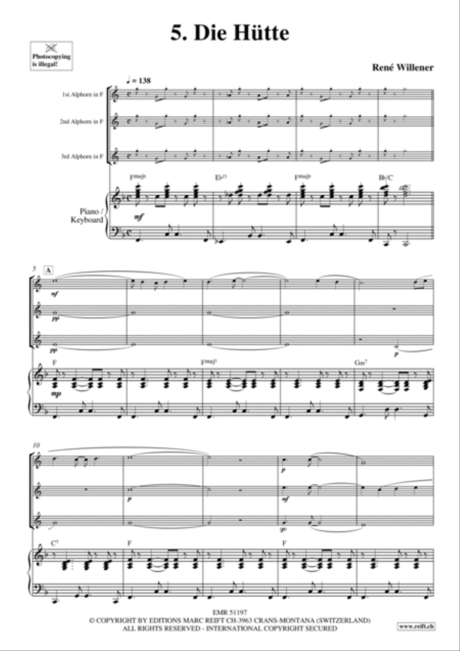 20 Alphorn Trios Volume 1 Brass Trio scores gallery preview page 11
