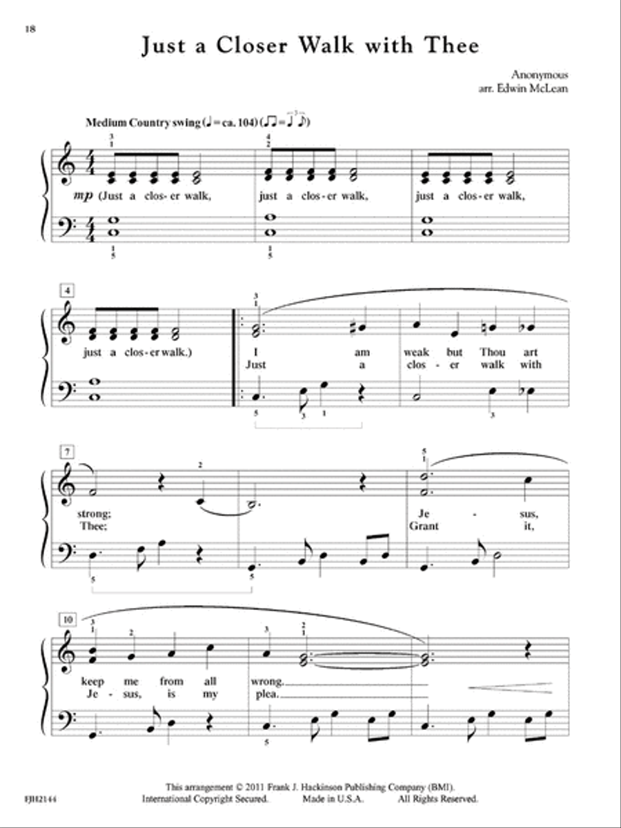 In Recital with Timeless Hymns, Book 3 Piano Method scores gallery preview page 4