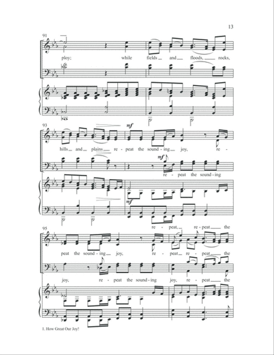 Joy Has Dawned 4-Part scores gallery preview page 19