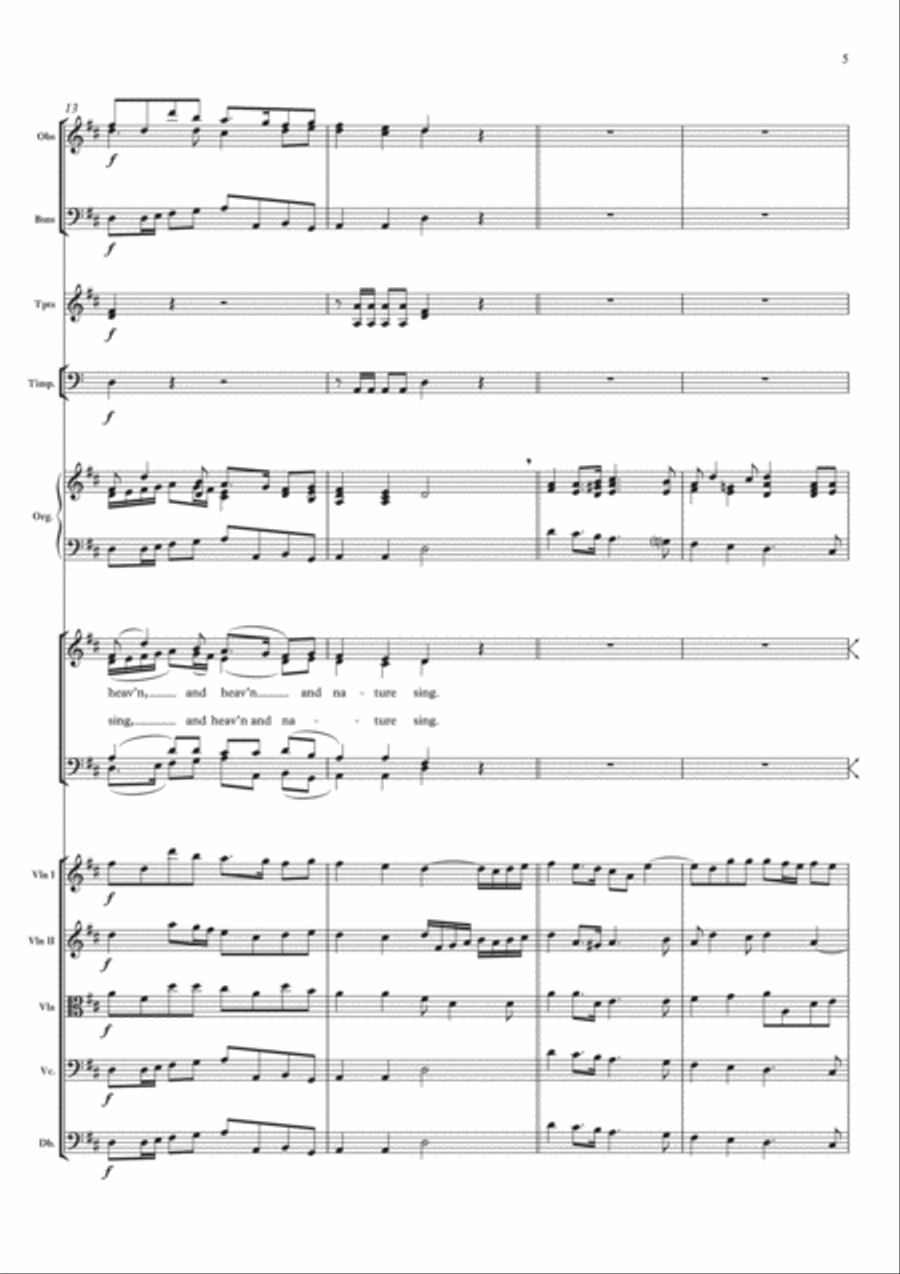 Joy to the world! 4-Part scores gallery preview page 5