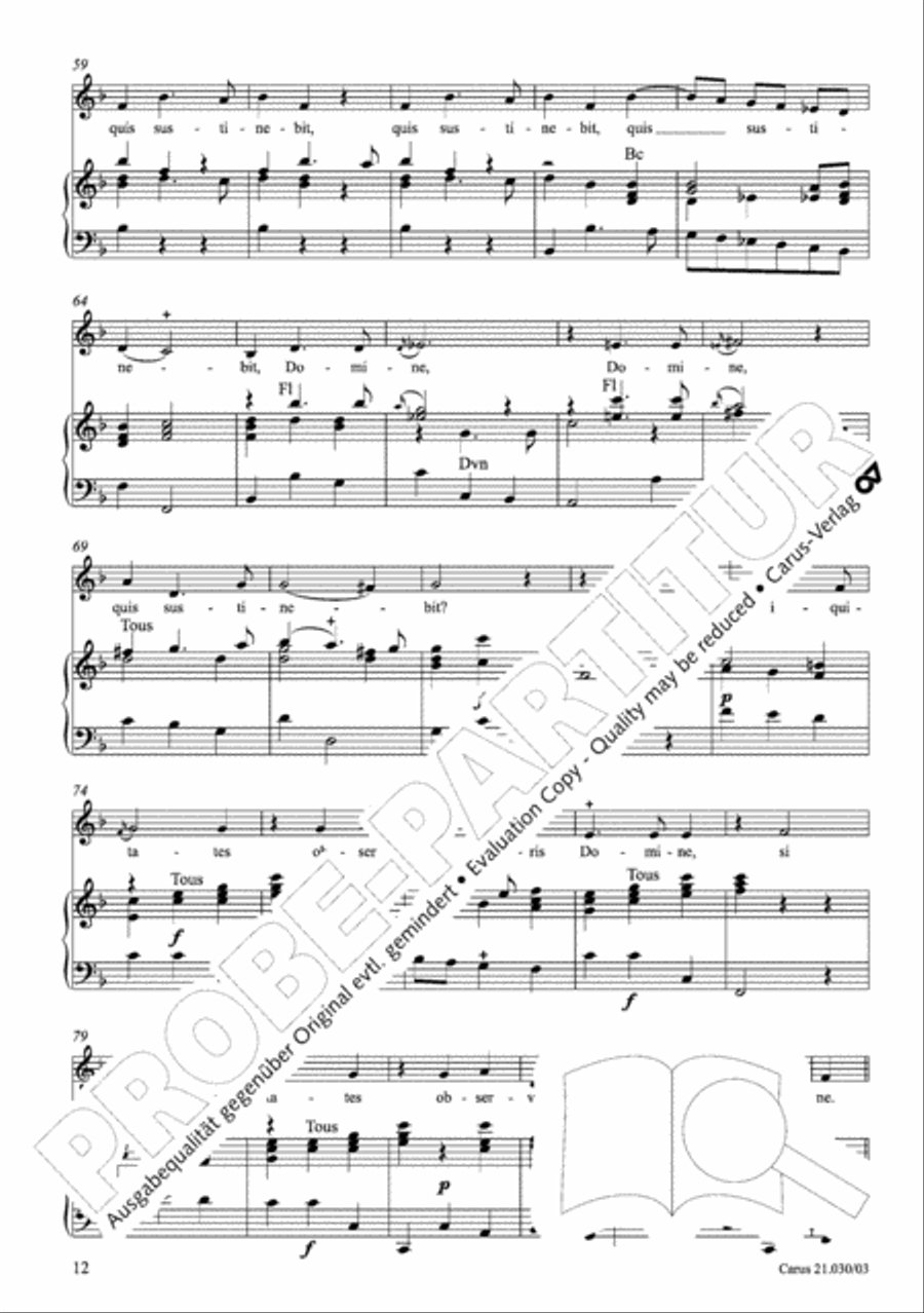 De profundis Men's Choir scores gallery preview page 13