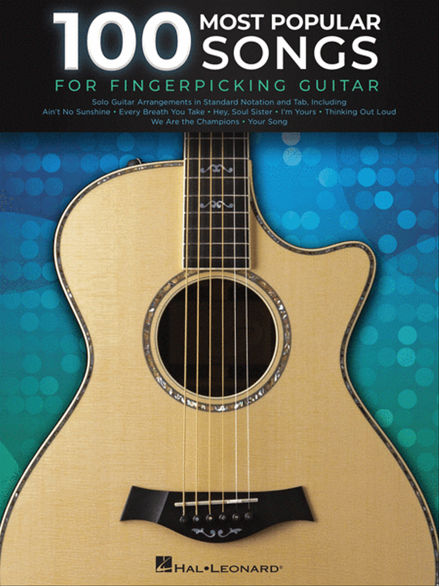 100 Most Popular Songs for Fingerpicking Guitar Electric Guitar scores gallery preview page 1