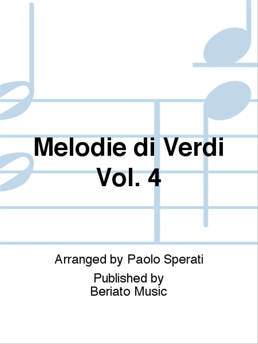 Melodie di Verdi Vol. 4 Organ scores gallery preview page 1