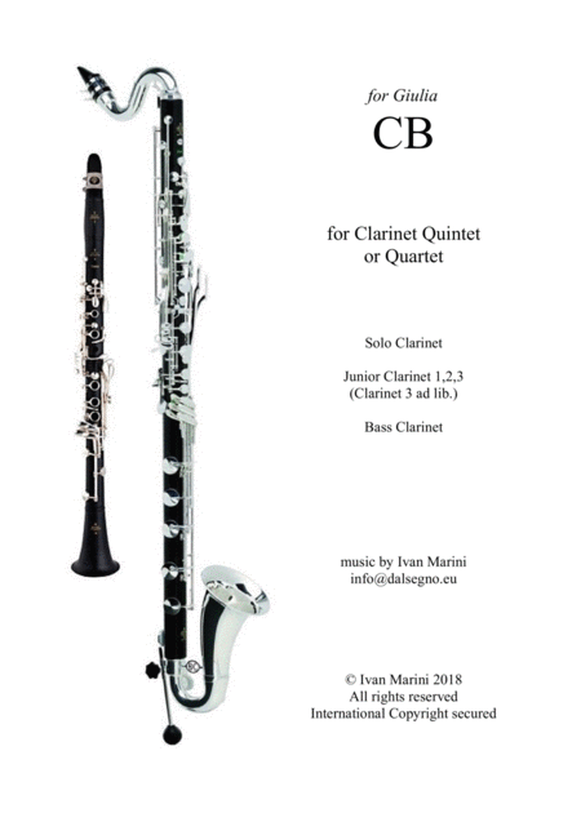 CB - easy latin piece for Clarinet Quintet (or Quartet) image number null