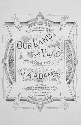Book cover for Our Land and Flag. Song and Chorus