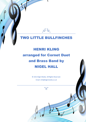 Two Little Bullfinches - Bb Cornet Duet with Brass Band