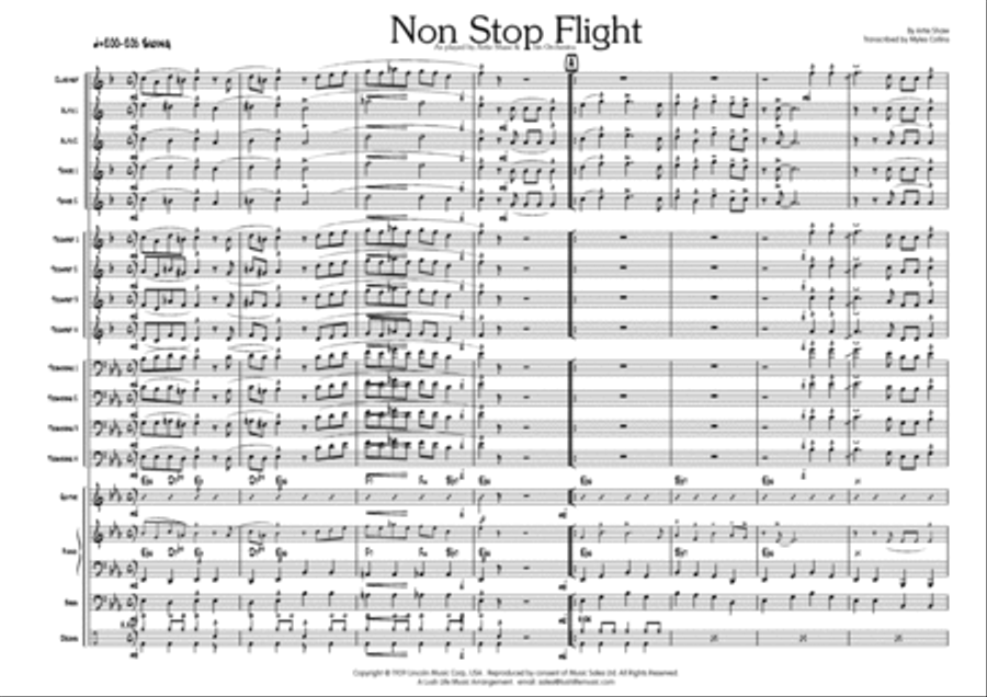 Non Stop Flight Big Band scores gallery preview page 2