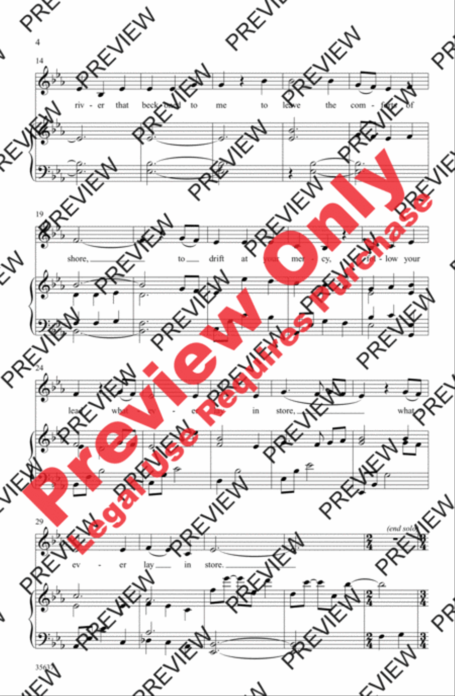 Your Love Was a River Your Love Was a River 3-Part scores gallery preview page 3