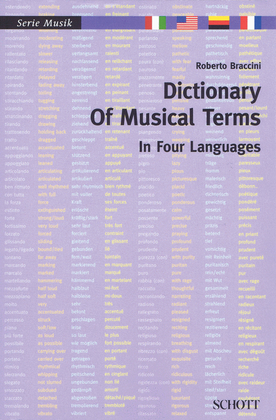 Book cover for Dictionary of Musical Terms in Four Languages