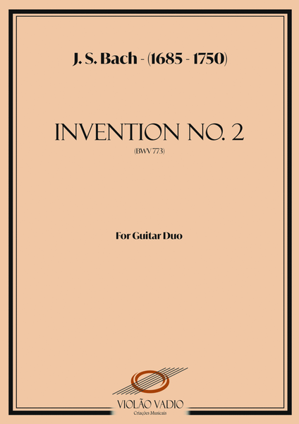Invention no. 2 (BWV 773) - (J. S. Bach) - For Guitar Duo arrangement image number null